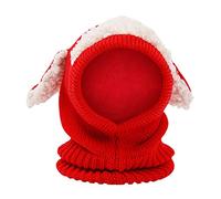 Kelandoom Echarpe Et Gants Ensemble Bonnet Enfant Garcon 3 Ans Bonnets Tricotés Avec Pompon Snood Gant Pour Garçons Filles Écharpe Fille 10 6 Chauds D'Hiver Tout-Petits (Rouge,Taille unique)