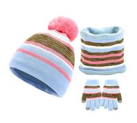Kelandoom Ensemble Gants Bonnet Écharpe Hiver Femme Ensemble D'Hiver Femme 3 Pièces Packs Bonnet Écharpe Et Gants Foulard Vert Femme Idee Cadeau Homme Femme Couple Maman Papa