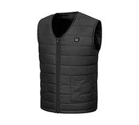 Kelandoom Gilet Chauffant Homme Femme USB sans Batterie Incluse,Veste Chauffante Homme avec Zones de Chaleur batterie gilet chauffant doudoune 7.4V sans 25000mAh batterie incluse pour Moto Chasse
