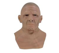 Kelandoom Halloween Full Latex Masks, Masque Deguisement Adulte Realiste Masque Horreur Homme Latex Nouveauté en Carnaval Fête De Thème Horror Décoration (007 Grand père/mère,Taille Unique)