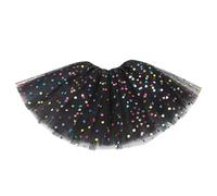 Kelandoom Jupe en Tulle Fille Jupes De Danse Ballet Robe Orientale Costumes Carnaval Déguisement 10 Ans Moelleux Doux Fête d'anniversaire Jupon pour 0-10T Bébé Filles (Le Noir,2-8 Ans)
