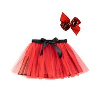 Kelandoom Jupe Tulle Enfant Brodée Tutu Fille Robes Cycliste sous Costumes Carnaval Enfants Déguisement Cosplay Princesse pour Fête d'anniversaire Halloween Robe 2-7 Ans (Le Noir,9-11 Ans)
