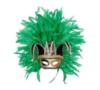 Kelandoom Masque Carnaval Antiques Vintage Noir Dentelle Vénitien Doré Yeux En De Mascarade Fantôme L'Opéra Demi-Masque A Decorer Adulte Pour Le Bal Promo Costumes Soirées Dansantes(Vert)