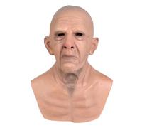 Kelandoom Masque d'horreur Halloween, Masque Halloween Effrayant en Latex Horreur Halloween Latex Complet d'halloween Scary Mask Couverture De Visage de Sang (008 Grand père/mère,Taille Unique)