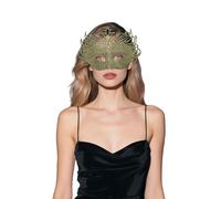 Kelandoom Masques De Bal Masqué Pour Couples Demi-Masque Mystère En Dentelle Vénitienne Noire Fêtes Para Carnaval Halloween Disfraz Rétro Mascarade Masque A Decorer Cosplay Costume(Beige)