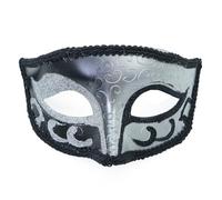 Kelandoom Masques De Bal Masqué Pour Couples Filigrane Noir Et Argenté Masque Venise Or Diy Blanc Papier Mascarade Femme Carnaval Venitien Homme Le Promo Costumes Soirées Dansantes(Argent)