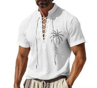 Kelandoom Mode Chemise Homme Manches Longues Lin Tee Shirt Violet Hauts De Compression Running Polo Mélange Coton T Blanc Lot 10 Respirant Regular Fit Chic Classic Sportswear (Blanc,M)