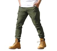 Kelandoom Pantalon Homme Habillé Grande Taille De Survêtement Léger Confortable Respirant Jogging Camouflage Short Muay Thai Large Coupe Droite Grandes Tailles Disponibles (armée Verte,XL)