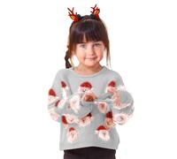 Kelandoom Pull De Noël pour Garçons Filles,Noël À Rayures Petits Et Filles T-Shirt Noel 14 Ans Garçon Ridicule Vetement Bebe Fille Idée Cadeau en Tricoté Garcon
