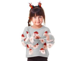 Kelandoom Pull De Noël pour Garçons Filles,Noël À Rayures Petits Et Filles T-Shirt Noel 14 Ans Garçon Ridicule Vetement Bebe Fille Idée Cadeau en Tricoté Garcon
