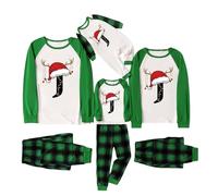 Kelandoom Pyjama De Noël Famille, 26 Lettres Pyjama Femmes Noel Costume Carnaval Enfant Garçon Pyjama Famille Hiver Noel Ensemble Les Enfoires Pyjama De Noel Bebe Garcon Vetement Femme Noel