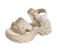 Kelandoom Sandale Femme Confortable Chaussures De Skateboard Pour Baignoire Sabot Sandales En Caoutchouc Compensées Plateforme Pantoufles Basket Basse Léger Mules Tongs (Blanc,39)