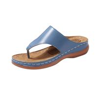 Kelandoom Sandale Femme Ete Sabot Bois Sandales D'Été Anatomiques Chaussures De Marche Baskets sans Lacets Été Confortables Nu Pieds Pantoufles Confortable Léger Claquette (Bleu,40.5)