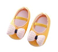 Kelandoom Sandale Fille Sparkle Fleur Chaussures Sandales 34 Blanche Chausson De Danse 36 Bébé Premiers Pas Avec Cheville Réglable Et Bride Tressée Ornée Strass (Jaune,22)