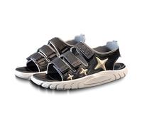 Kelandoom Sandales D'Été Pour Filles Et Garçons Fille À Double Chaussures De Princesse 35 Été Claquettes Enfants Chaussure 31 Toile Idéale Piscine Plage (Le noir,34)