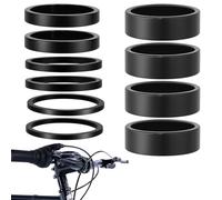 KELAV Entretoise pour Fourche Vélo Kit 10 Pièces, Potence VTT Entretoise, Pièces Détachées de Vélo, Entretoises 1 1/8 Pouce, 5 mm/10 mm/15 mm/20 mm, pour VTT, Vélos de Route