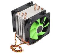 Kelawoly 90mm CPU Refroidisseur, 6 Tubes à Contact Direct, Vert (Dual fans)