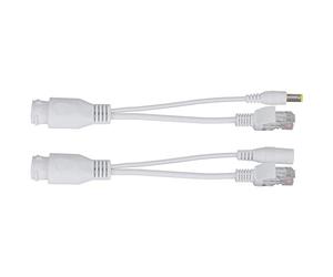 Kelawoly Adaptateur POE Passif Power Over Ethernet 12 V, Répartiteur de Périphérique IP Durable, Installation Facile pour Caméras de sécurité et Points d'accès sans Fil (White)