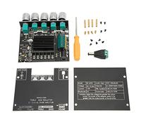 Kelawoly Amplificateur de Puissance Numérique Bluetooth, 2.1 Canaux 100W | Entrée DC 12-24 V, entrée AUX et BT 5.0, boutons haute basse fréquence, protection contre les courts-circuits, système DIY