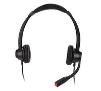 Kelawoly Binaural Casque Téléphonique Filaire, Annulation de Bruit USB | Haut-parleur réglable de 150 Ohm, sensibilité de 105 dB, micro à point unique, câble de 6 pieds, centre d\'appels pour le