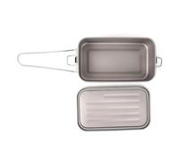 Kelawoly Boîte à Déjeuner TiBento Pure Ti de 900 Ml, Boîte TiBento Portable Pliable avec Loquets à Double Joint pour le Camping en Plein Air, les Voyages, le Bureau (Fermeture à boucle 900ML)