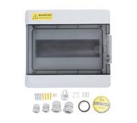 Kelawoly Boîte de Distribution électrique Extérieure Boîte de Disjoncteur 9 Voies IP66 étanche avec Rail DIN et Fenêtre Transparente pour Usage Commercial Résidentiel