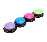 Kelawoly Boutons D'enregistrement Vocaux pour Animaux de Compagnie, 4 | Durée d\'enregistrement de 30 secondes, 4 options de couleurs, construction en plastique ABS, aide à la communication pour
