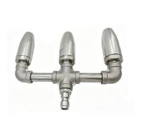 Kelawoly Buse Turbo pour Nettoyeur Haute Pression, Pointe Rotative en Acier Inoxydable avec Connecteur Rapide de 1/4", Orifice de 1,5, 3600 PSI pour un Nettoyage Haute Pression (tripler)