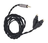 Kelawoly Câble de Remplacement pour Casque, Fiche équilibrée 2,5 Mm pour | Fil de cuivre plaqué argent, longueur 120 cm, conception tressée résistante aux enchevêtrements, réduction du bruit pour