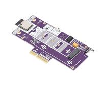 Kelawoly Carte Adaptatrice PCIe 5.0 X4 vers M.2 NVMe, Démarrage à Distance | Extension SSD haute vitesse 128 Gbit/s, fonction d\'arrêt forcé, retour d\'état de l\'alimentation, prise en charge du