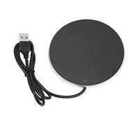 Kelawoly Chauffe-Tasse à café avec Alliage d'aluminium et Verre trempé, Chauffe-Bougie USB Intelligent pour la Maison et Le Bureau, Maintient 131 °F à 140 °F pour des Boissons Parfaitement (Silver)