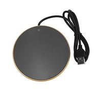 Kelawoly Chauffe-Tasse à café avec Alliage d'aluminium et Verre trempé, Chauffe-Bougie USB Intelligent pour la Maison et Le Bureau, Maintient 131 °F à 140 °F pour des Boissons Parfaitement (Gold)