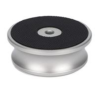 Kelawoly Disque de Stabilisation en Aluminium pour Tourne-Disque, Base de | Base en silicone antidérapante, amortissement des vibrations, réduction du bruit, compatibilité avec le niveau à bulle,