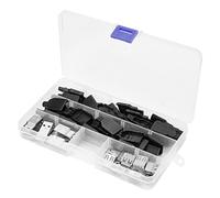 Kelawoly Ensemble de Connecteurs USB 2.0 Type A Mâle Femelle 4 Broches, Adaptateurs de Prise avec Contacts en Laiton doré, Coque en Plastique Noir pour Bricolage de Câbles USB, Réparation