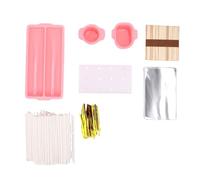 Kelawoly Ensemble de Moules à Cake Pop avec Support en Acrylique, 100 | Double Plateau et Emporte-pièces en ABS, Bâtons en Bois de Bouleau, Kit de Cuisson pour Dessert D'anniversaire, de Mariage