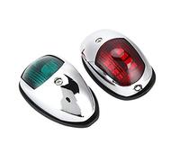 Kelawoly Feu de Navigation Marin LED 12V, étanche IP65, Support Latéral Rouge Vert pour Bateau de 20 M, visibilité Maximale de 2 Nm, 100 000 Heures