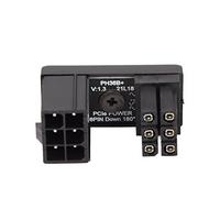 Kelawoly GPU 90 Degré Adaptateur d'alimentation Angulé, 6Broches Femelle | Coque isolée en PVC soudé, connecteur U Turn à profil bas, gestion des câbles d\'ordinateur de bureau, prévention des