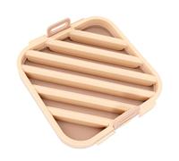 Kelawoly Grille de Rôtissage en Silicone pour Friteuse, Grille Surélevée | Silicone Résistant à la Chaleur, Compatible avec les Friteuses et Fours Standard, Détachable pour un Nettoyage Facile, Deux