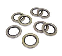 Kelawoly Joints de Graisse de Roue de Moyeu de Remorque, 8 Pièces, Joints de Graisse à Double Lèvre de 2,25 Pouces ID X 3,376 Pouces OD pour Essieux de Remorque Texcom RV 5200-700