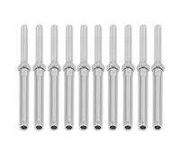 Kelawoly Kit de Matériel de Garde-corps à Câble, Jeu de Vis Tire-fond à Filetage en Acier Inoxydable, 10 Pièces de Matériel de Garde-corps Poli pour Entrepôt Agricole Industriel, Utilisation en