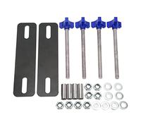 Kelawoly Kit de Montage de Panneau de Traction, Supports Réglables en Acier avec Broches M10x155, Convient aux Chenilles de Récupération de 4,72 à 6,69 Pouces pour les Véhicules Tout-terrain de (BLUE)