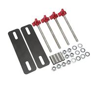 Kelawoly Kit de Montage de Panneau de Traction, Supports Réglables en Acier avec Broches M10x155, Convient aux Chenilles de Récupération de 4,72 à 6,69 Pouces pour les Véhicules Tout-terrain de