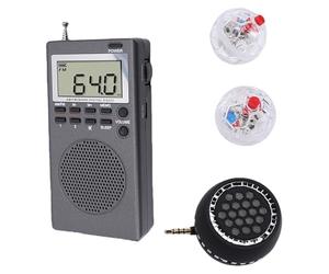 Kelawoly Kit D'équipement D'enquête Paranormale Radio AM/FM avec Mégaphone et 2 Boules de Chat Lumineuses pour la Communication et la Détection de Chasse aux Fantômes