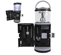Kelawoly Lanterne de Camping Multifonctionnelle à LED, Ensemble D'outils, Voyant D'avertissement Rouge D'urgence, éclairage à 360 Degrés pour le Camping en Plein Air, la Pêche et les