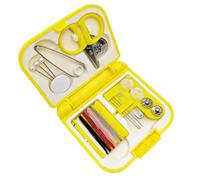Kelawoly Lot de 2 Boîtes à Couture Portables de Voyage, étui en Plastique, Mini Kit de Couture d'urgence avec Aiguilles, Fils, Ciseaux, Boutons 7 X 6,5 X 2 Cm, pour la Maison, les Voyages, les