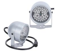 Kelawoly Lumière Infrarouge de Vision Nocturne, Lumière Infrarouge IP5 à 48 LED étanche à la Pluie avec Allumage Automatique pour Caméra de Surveillance, Surveillance des Routes e