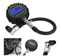 Kelawoly Manomètre de Pression des Pneus, Jauge D'affichage Numérique LCD 200PSI avec 4 Unités PSI BAR KPA pour Voiture, Moto, Camion