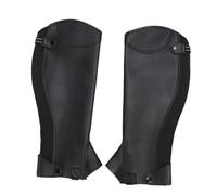 Kelawoly Mini Chaps D'équitation pour Adultes, Protège Jambe en Microfibre | Fermeture Zippée sur Toute la Longueur, Fermeture à Bouton Pression en Bas, Sangle élastique pour la stabilité, Protection