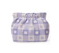 Kelawoly Mini Trousse de Maquillage en Tissu Oxford, Conception de Plaque à Ressort Facile d'accès, Trousse de Maquillage de Voyage pour Femmes, 13x5x10cm (Kelawolyr9zd6vo8uy-230223WD02-3)