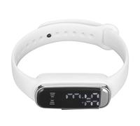 Kelawoly Montre Numérique Rechargeable, Boucle Dissimulée, Affichage LED | Batterie 100 mAh avec 7 jours de travail, format 12/24 heures pour les voyages, sangle ABS réglable pour hommes et femmes
